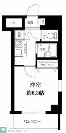 スカイコート・ヴィーダ五反田ウエストの物件間取画像